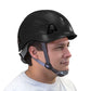 Black Rescue Hard Hat with Adjustable Ratchet Suspension and Comfortable Brow Pad