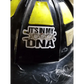 Black ATV UTV helmet with yellow accents and DNA helmet decal saying IT’S IN MY DNA