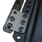 Black holster mounting plate with textured surface for Flex IWB Holster and belt clips