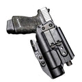 Black Light Bearing IWB Holster with semi-automatic pistol and optic cut design