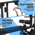 Black SFE Lat Pulldown & Low Row Combo with 250lb weight stack for home gym fitness