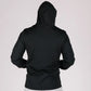Durable Concealment Hoodie with black color, hand pocket, and smooth draws for a sleek look