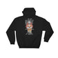 Black hoodie sweatshirt with skull design, part of the Make The Push - Hoodie line for first responders