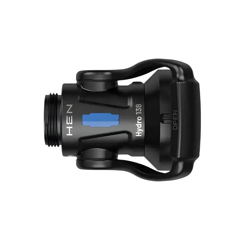 Black Hydro bike pedal with blue accent stripe for Hydro-138-2, ideal for first responders