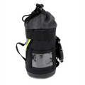 Black insulated bottle holder with strap and window for Personal Rope and Bailout Kit