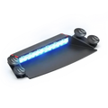 Black keyboard with blue lighting for Feniex Fusion-S 2X Dash Light showing pattern capable features