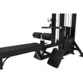 Black SFE Lat Pulldown & Low Row Combo with 250lb weight stack in gym setting