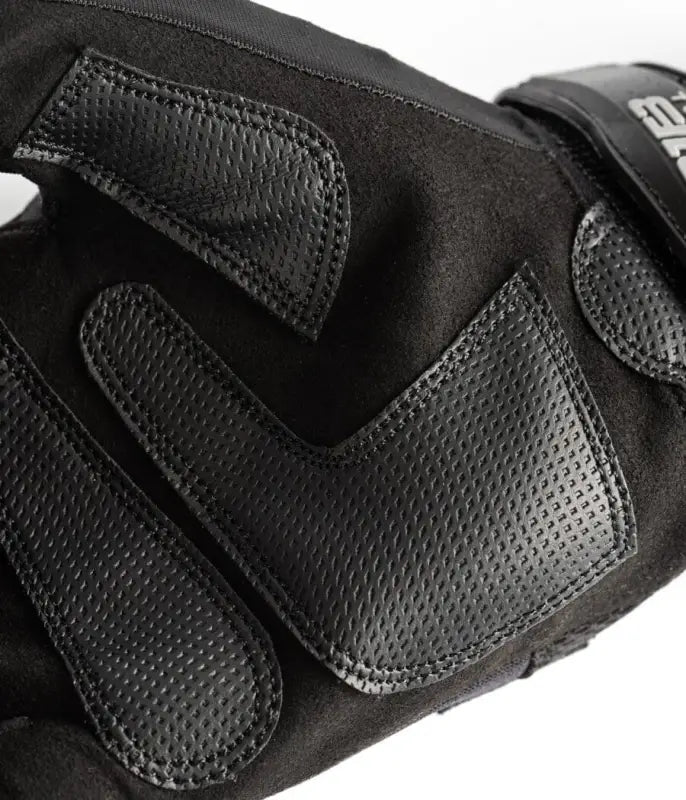 Black leather glove with textured padding, part of Exxtremity Patrol Gloves 2.0 line