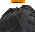 Black leather and mesh upper of Stealth Force Men’s Military Boots for tactical performance