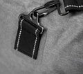 Black leather strap with white stitching on Carcinogen Resistant Dry Turnout Bag LXFB99