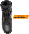 Black leather tactical boot from Stealth Force Men’s Military Boots collection