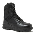Black leather tactical boot with maximum grip for first responders and firefighters