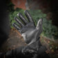 Black leather articulated fingers tactical glove from M-Tac Gloves Police Gen.2