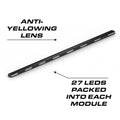 Black LED light bar on Feniex Quantum 2.0 Rocker Panel for First Responders