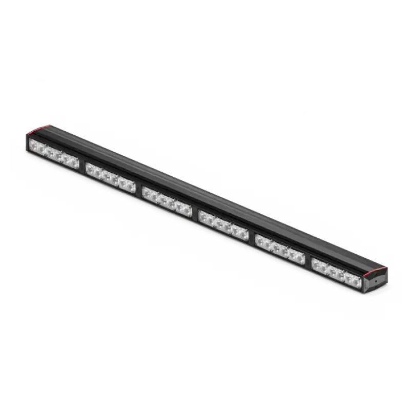 Black LED light bar on Feniex Fusion-S 400 Stick Light for first responders firefighter use