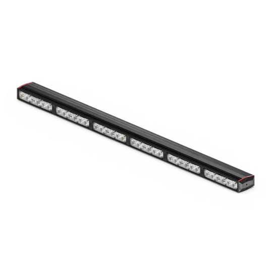Black LED light bar on Feniex Fusion-S 400 Stick Light for first responders firefighter use