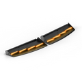 Black LED light bar for Feniex Quantum 2.0 Interior Front Light Bar, ideal for first responders
