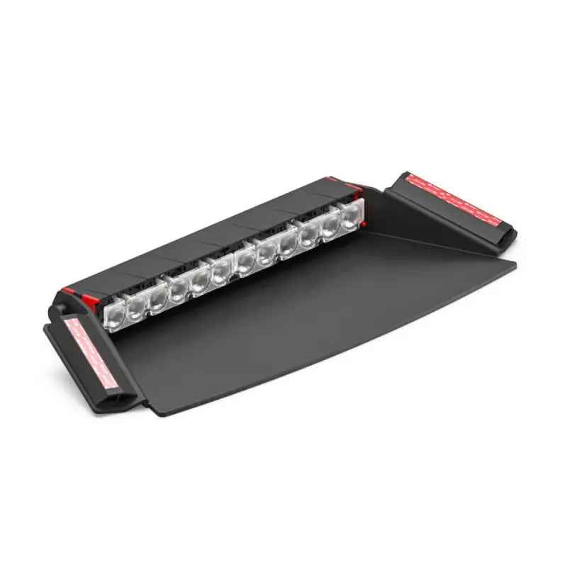 Black LED light bar with suction cups for Feniex Fusion-S 2X Dash Light, pattern capable
