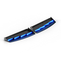 Black LED light bars on Feniex Quantum 2.0 interior front light bar for first responders