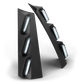 Black LED wall sconce Feniex Quantum 2.0 Pillar Mount for first responders