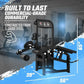 Black SFE Commercial Prone Leg Curl and Extension Machine with 250lb weight stack