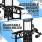 SFE Commercial Prone Leg Curl and Extension Machine with 250lb Weight Stack
