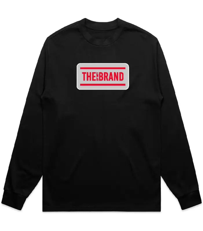 Black long sleeve t-shirt from Classic Collection featuring THE:BRAND logo design