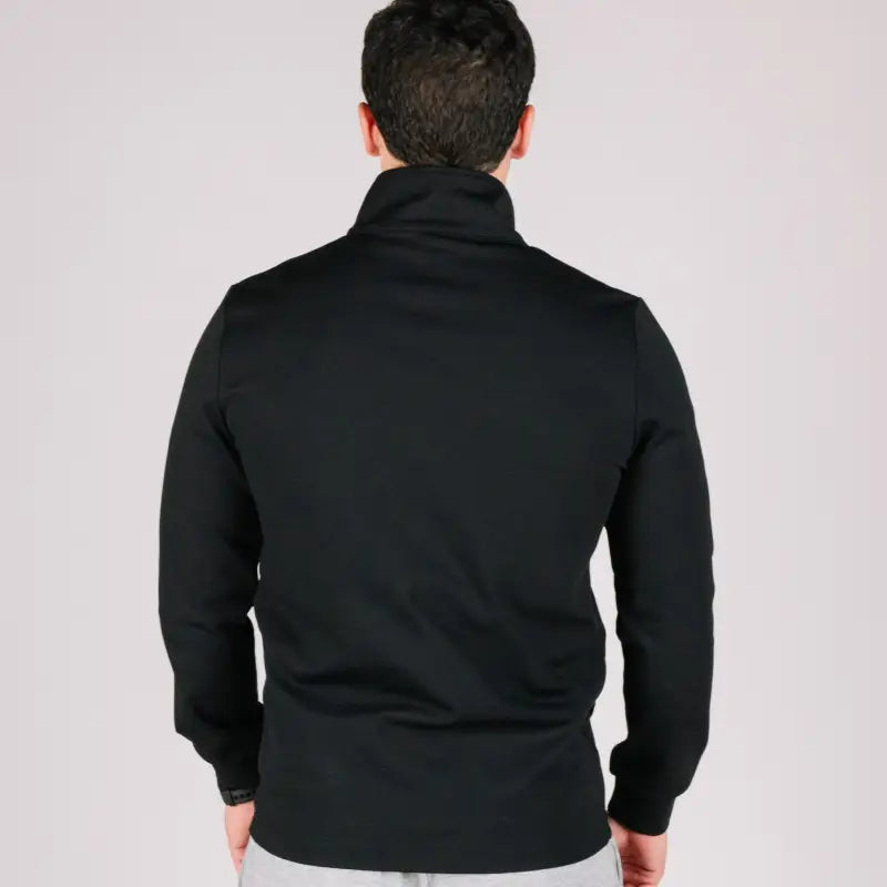 Black long-sleeved collared shirt from Durable Quarter Zip collection
