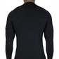 Black long-sleeved compression shirt with mock neck from Maxx-Dri Silver Elite collection