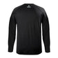 Black long-sleeved crew neck for Mudgear Men’s Loose Fit Performance Shirt VX