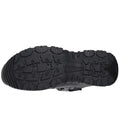 Black lug-soled shoe with polishable toe for first responders and hot weather comfort
