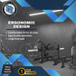 Black plate loaded hip thrust glute machine for effective strength training