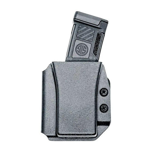 Black Sig Sauer MPX magazine holster for secure firearm magazine retention