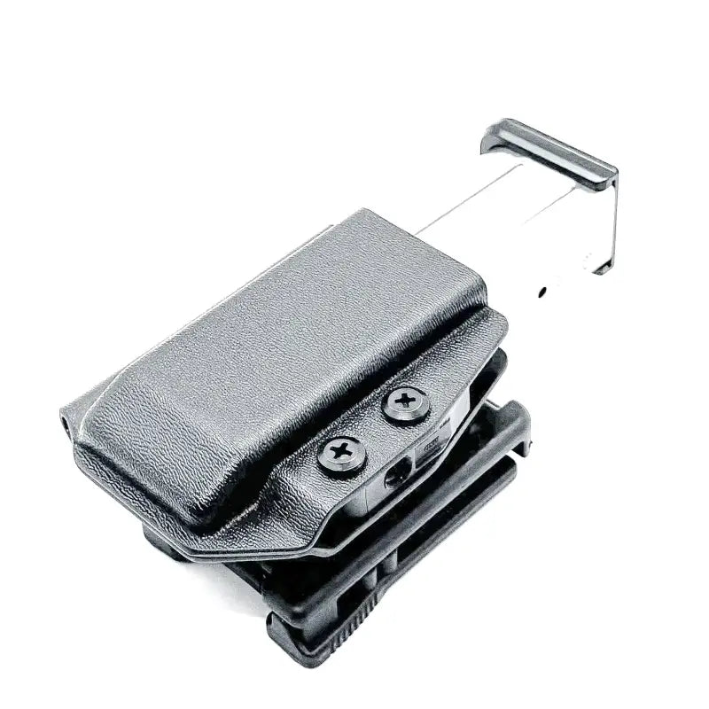 Black magazine holster with clip from Four Brothers Holsters for 2011 OWB Brothers Holsters