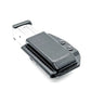 Black magazine holster with metal magazine for secure magazine retention, ideal for first responders