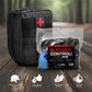 Black Medical Kit with Bleeding Control Pack for First Responders and Firefighters