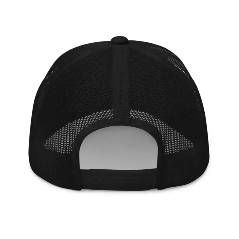 Black mesh-backed Sprinkler Life Trucker Cap with snap closure for ultimate comfort