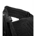 Black mesh fabric with nylon straps and buckles on QRF Plate Carrier for level III body armor