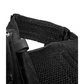 Black mesh fabric with nylon straps and buckle detail on QRF Low Visibility Minimalist Plate Carrier