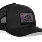 Black mesh California Flag Trucker hat tactical with a bear patch and snapback design