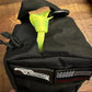 Black messenger bag with neon yellow strap for Ultimate Firefighter Tool Kit