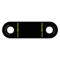 Black metal bar opener with SECURITY text, part of SECURITY DoorJamm for first responders