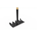 Black metal boot scraper with wooden handle from Camelot Tools Rake collection