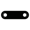 Black metal bottle opener with two circular holes for Plain DoorJamm in 7 colors