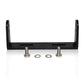 Black metal bracket with screws and washers for Whelen 295HFSC9 Dual Siren, ideal for first responders and firefighters