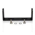 Black metal bracket with screws and washers for Whelen 295HFSC9 Dual Siren, ideal for first responders and firefighters