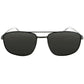 Black metal-framed polarized aviator sunglasses from Solect Density Men’s collection