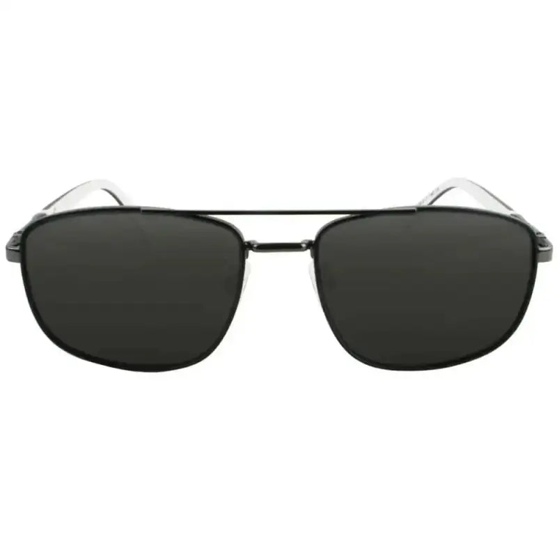 Black metal-framed polarized aviator sunglasses from Solect Density Men’s collection