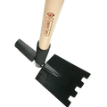 Black metal garden hoe with wooden handle for Site Master Tool from Camelot Tools