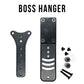 Black metal hanger system with mounting hardware for Sig Sauer P365-FUSE weapon-mounted light